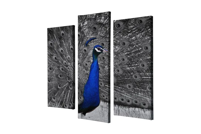 Dekorativ Canvasbillede 3-Dele 45x20 cm, Flerfarvet