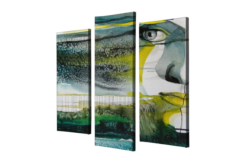 Dekorativ Canvasbillede 3-Dele 45x20 cm - Flerfarvet - Boligtilbehør - Billeder & kunst - Billeder på lærred