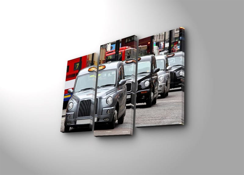 Dekorativ Canvasbillede 3-Dele 45x20 cm, Flerfarvet