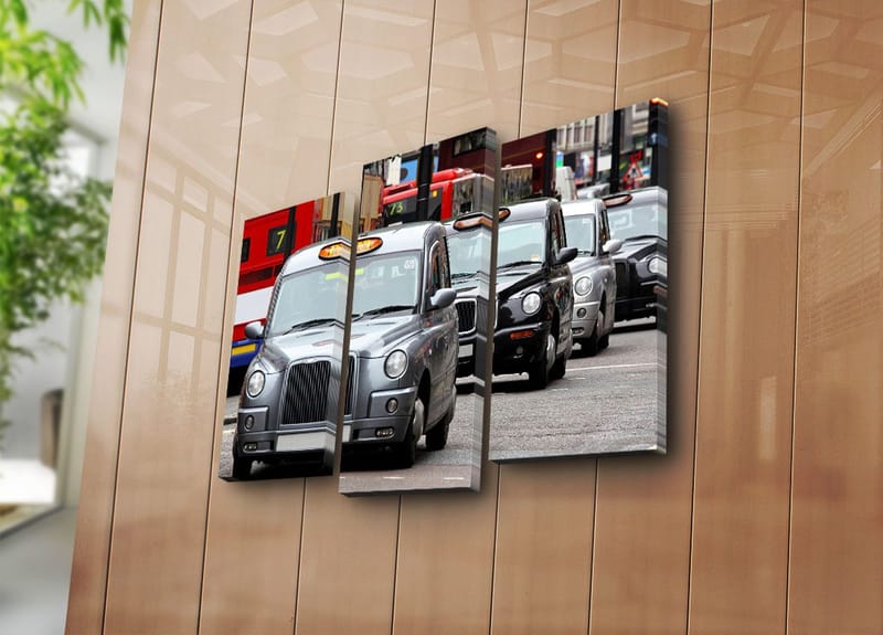 Dekorativ Canvasbillede 3-Dele 45x20 cm - Flerfarvet - Boligtilbehør - Billeder & kunst - Billeder på lærred