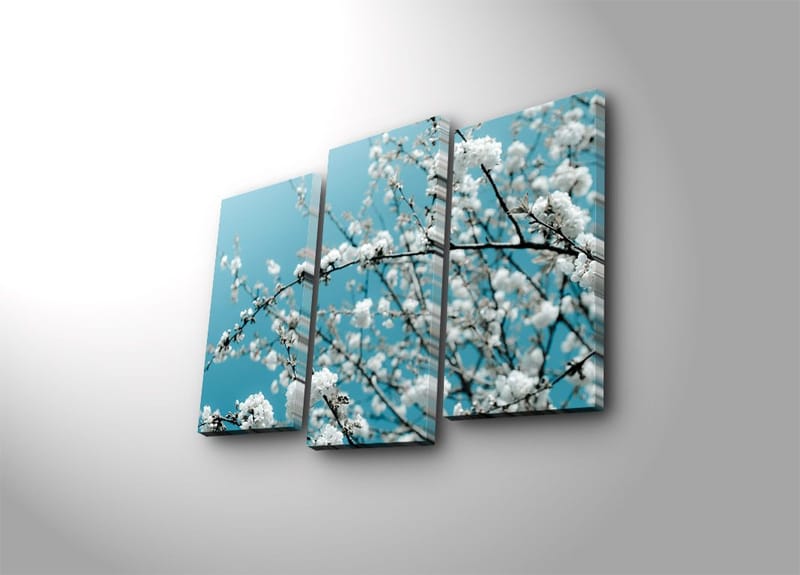Dekorativ Canvasbillede 3-Dele 45x20 cm, Flerfarvet