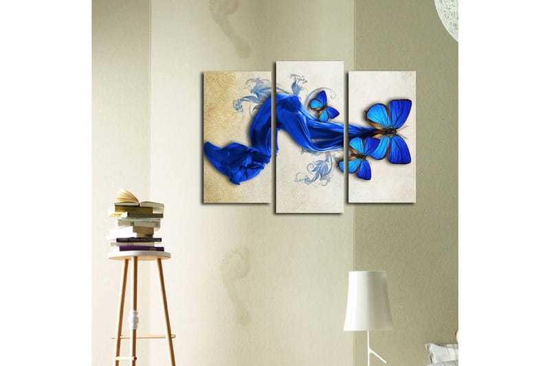 Dekorativ Canvasbillede 3-Dele 45x20 cm - Flerfarvet - Boligtilbehør - Billeder & kunst - Billeder på lærred