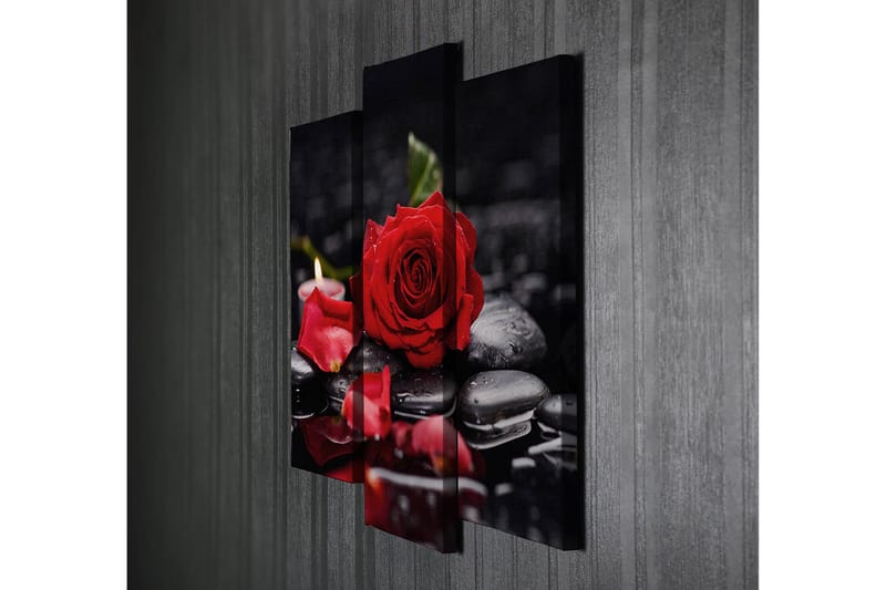 Dekorativ Canvasbillede 3-Dele 45x20 cm - Flerfarvet - Boligtilbehør - Billeder & kunst - Billeder på lærred