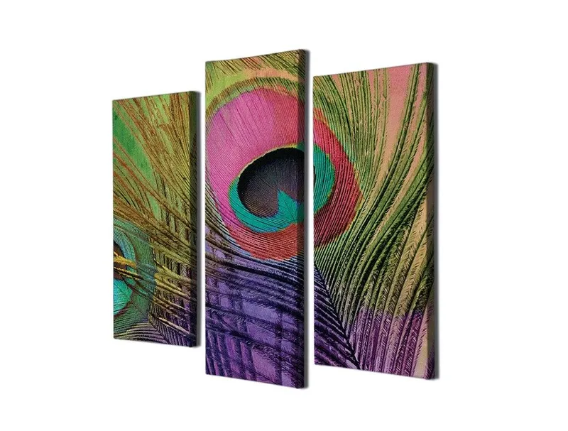 Dekorativ Canvasbillede 3-Dele 45x20 cm - Flerfarvet - Boligtilbehør - Billeder & kunst - Billeder på lærred