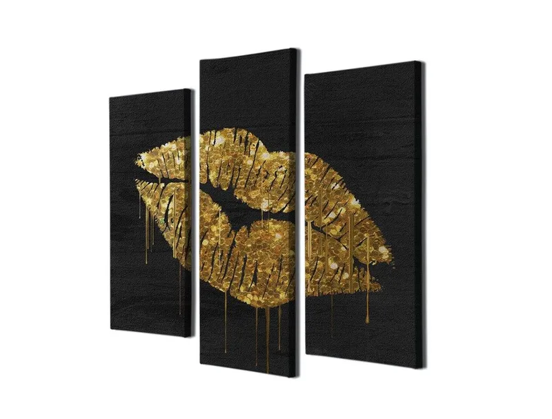 Dekorativ Canvasbillede 3-Dele 45x20 cm - Flerfarvet - Boligtilbehør - Billeder & kunst - Billeder på lærred