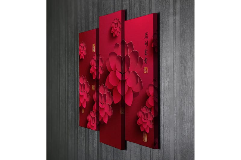 Dekorativ Canvasbillede 3-Dele 45x20 cm - Flerfarvet - Boligtilbehør - Billeder & kunst - Billeder på lærred