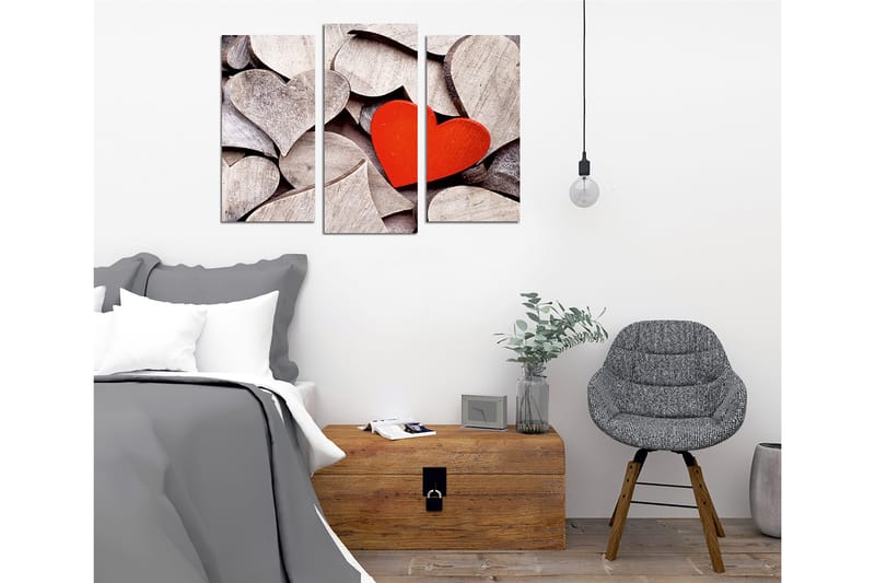 Dekorativ Canvasbillede 3-Dele 45x20 cm - Flerfarvet - Boligtilbehør - Billeder & kunst - Billeder på lærred