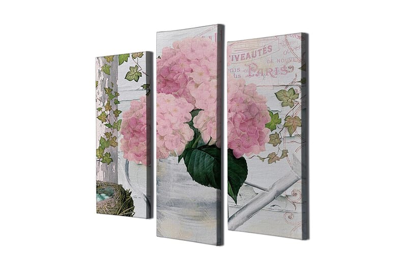 Dekorativ Canvasbillede 3-Dele 45x20 cm, Flerfarvet