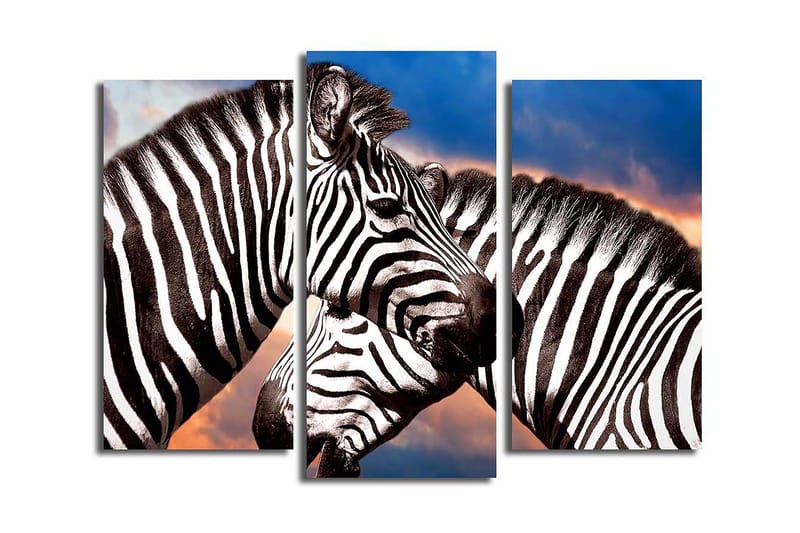 Dekorativ Canvasbillede 3-Dele 45x20 cm, Flerfarvet