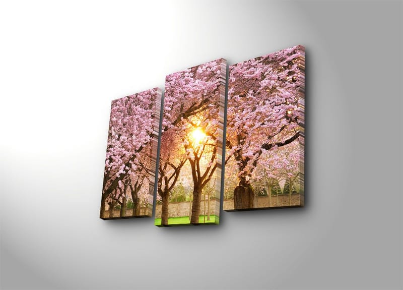 Dekorativ Canvasbillede 3-Dele 45x20 cm, Flerfarvet