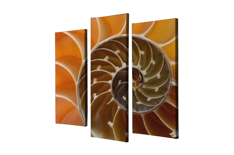 Dekorativ Canvasbillede 3-Dele 45x20 cm, Flerfarvet