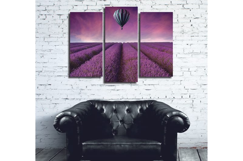 Dekorativ Canvasbillede 3-Dele 45x20 cm, Flerfarvet