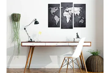 Dekorativ Canvasbillede 3-Dele 45x20 cm - Flerfarvet - Boligtilbehør - Billeder & kunst - Billeder på lærred