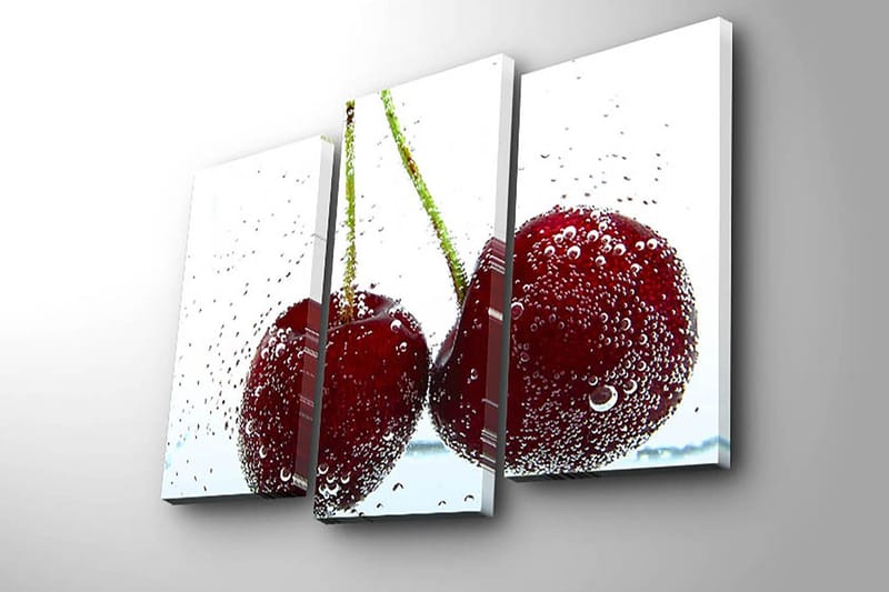 Dekorativ Canvasbillede 3-Dele 45x20 cm - Flerfarvet - Boligtilbehør - Billeder & kunst - Billeder på lærred