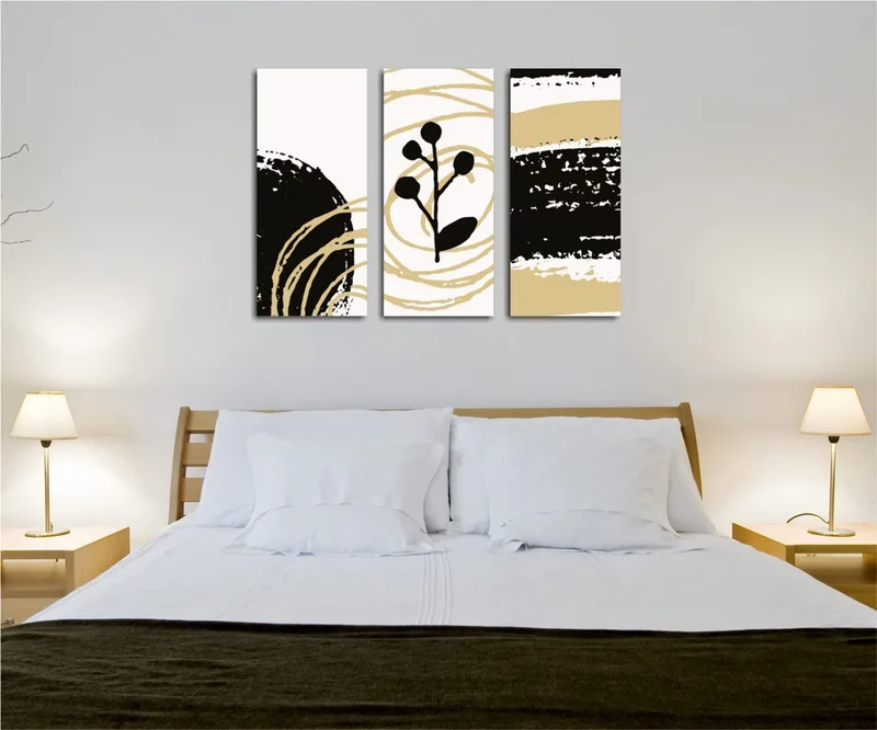 Dekorativ Canvasbillede 3-Dele 45x20 cm, Flerfarvet