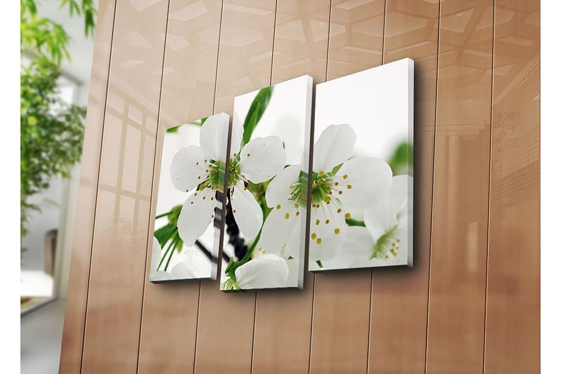 Dekorativ Canvasbillede 3-Dele 45x20 cm - Flerfarvet - Boligtilbehør - Billeder & kunst - Billeder på lærred