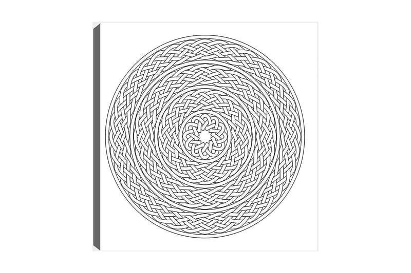 Dekorativ Canvasbillede 30x30 cm, Hvid|Sort