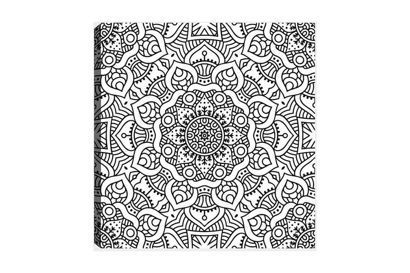 Dekorativ Canvasbillede 30x30 cm, Hvid|Sort