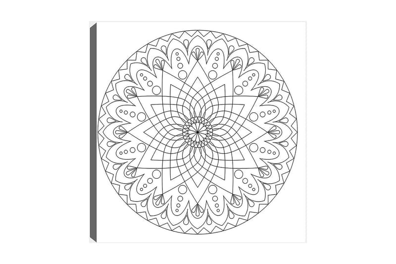 Dekorativ Canvasbillede 30x30 cm - Hvid|Sort - Boligtilbehør - Billeder & kunst - Billeder på lærred