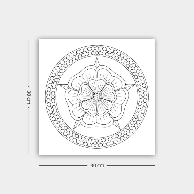 Dekorativ Canvasbillede 30x30 cm - Hvid|Sort - Boligtilbehør - Billeder & kunst - Billeder på lærred