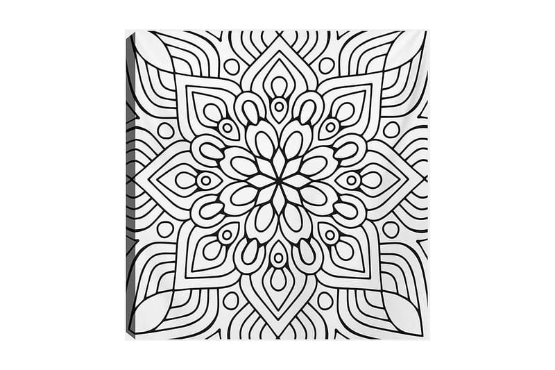 Dekorativ Canvasbillede 30x30 cm - Hvid|Sort - Boligtilbehør - Billeder & kunst - Billeder på lærred
