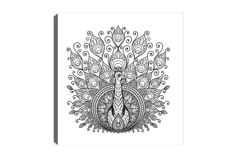 Dekorativ Canvasbillede 30x30 cm - Hvid|Sort - Boligtilbehør - Billeder & kunst - Billeder på lærred