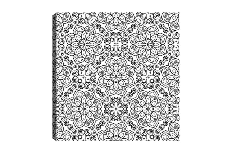 Dekorativ Canvasbillede 30x30 cm - Hvid|Sort - Boligtilbehør - Billeder & kunst - Billeder på lærred