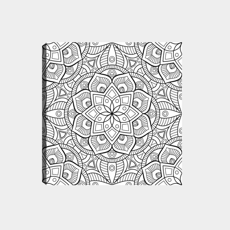 Dekorativ Canvasbillede 30x30 cm - Hvid|Sort - Boligtilbehør - Billeder & kunst - Billeder på lærred
