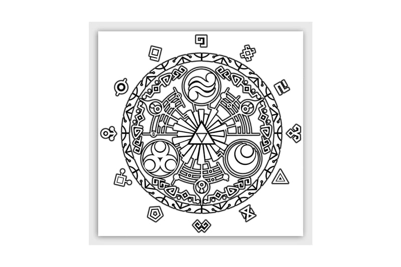 Dekorativ Canvasbillede 30x30 cm, Hvid|Sort