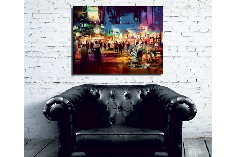 Dekorativ Canvasbillede 30x40 cm - Flerfarvet - Boligtilbehør - Billeder & kunst - Billeder på lærred