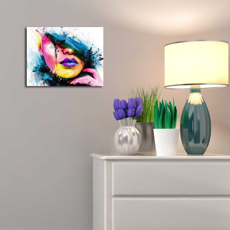 Dekorativ Canvasbillede 30x40 cm - Flerfarvet - Boligtilbehør - Billeder & kunst - Billeder på lærred