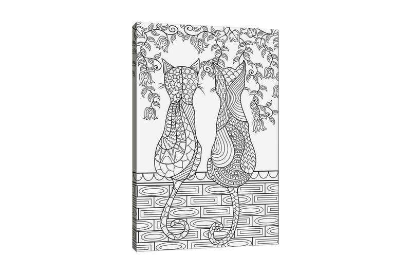 Dekorativ Canvasbillede 30x40 cm, Hvid|Sort