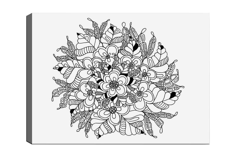 Dekorativ Canvasbillede 30x40 cm, Hvid|Sort