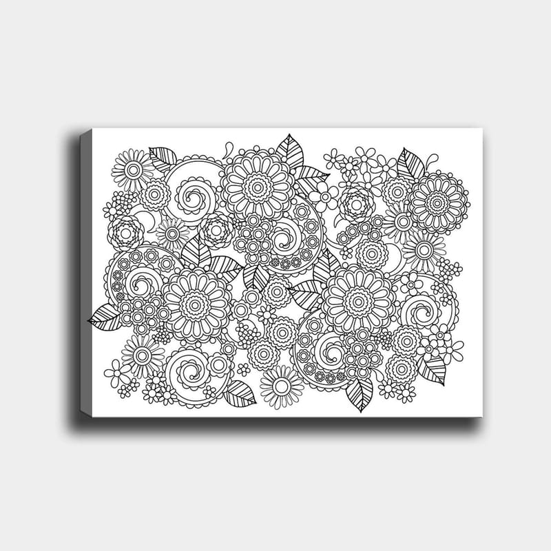 Dekorativ Canvasbillede 30x40 cm - Hvid|Sort - Boligtilbehør - Billeder & kunst - Billeder på lærred