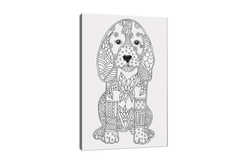 Dekorativ Canvasbillede 30x40 cm - Hvid|Sort - Boligtilbehør - Billeder & kunst - Billeder på lærred
