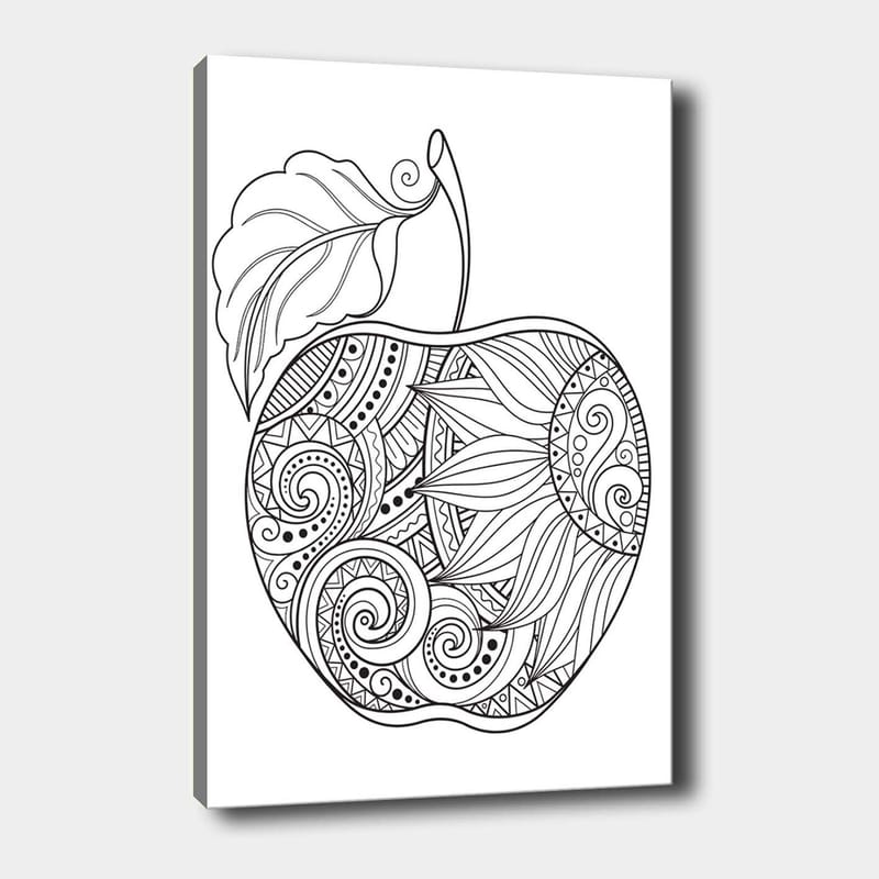 Dekorativ Canvasbillede 30x40 cm - Hvid|Sort - Boligtilbehør - Billeder & kunst - Billeder på lærred