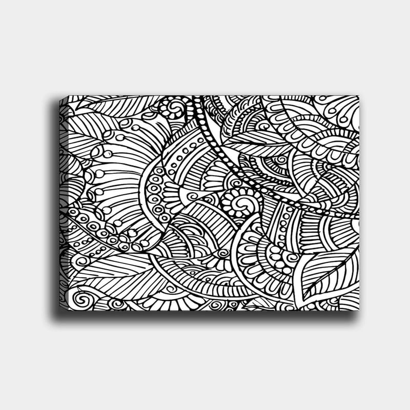 Dekorativ Canvasbillede 30x40 cm - Hvid|Sort - Boligtilbehør - Billeder & kunst - Billeder på lærred