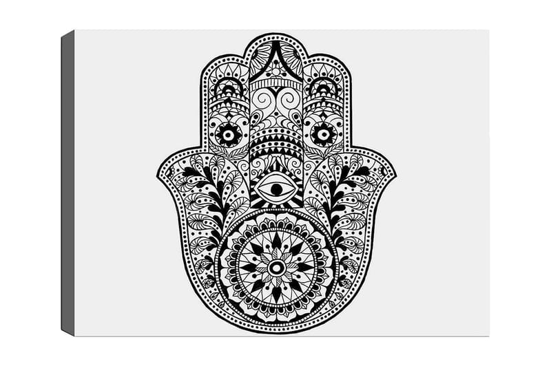 Dekorativ Canvasbillede 30x40 cm, Hvid|Sort