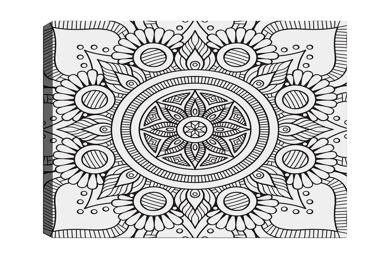 Dekorativ Canvasbillede 30x40 cm, Hvid|Sort