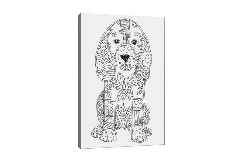 Dekorativ Canvasbillede 30x40 cm, Hvid|Sort