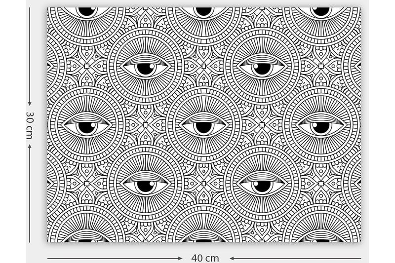 Dekorativ Canvasbillede 30x40 cm - Hvid|Sort - Boligtilbehør - Billeder & kunst - Billeder på lærred