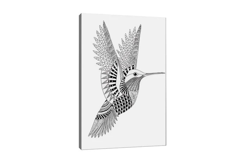 Dekorativ Canvasbillede 30x40 cm, Hvid|Sort