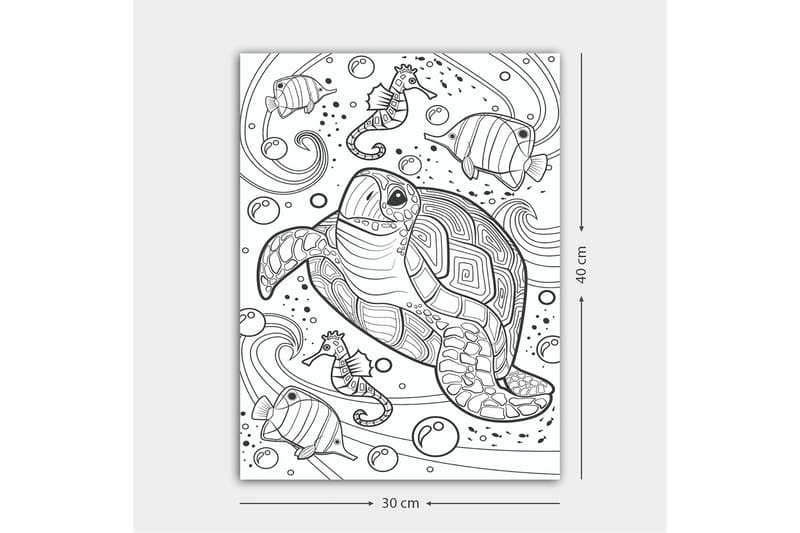 Dekorativ Canvasbillede 30x40 cm - Hvid|Sort - Boligtilbehør - Billeder & kunst - Billeder på lærred