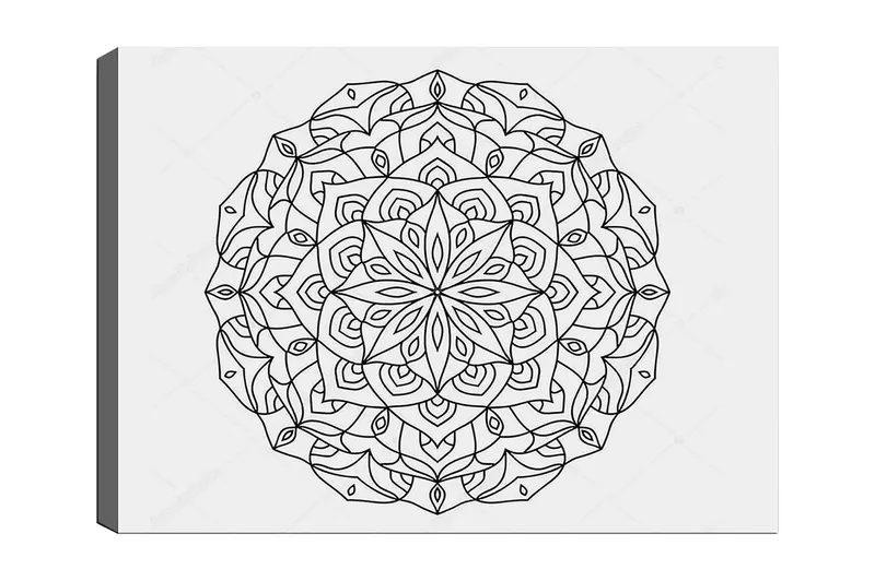 Dekorativ Canvasbillede 30x40 cm, Hvid|Sort