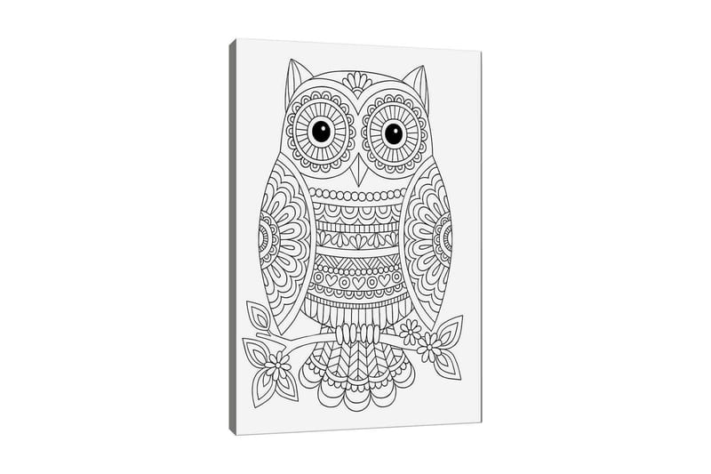 Dekorativ Canvasbillede 30x40 cm, Hvid|Sort