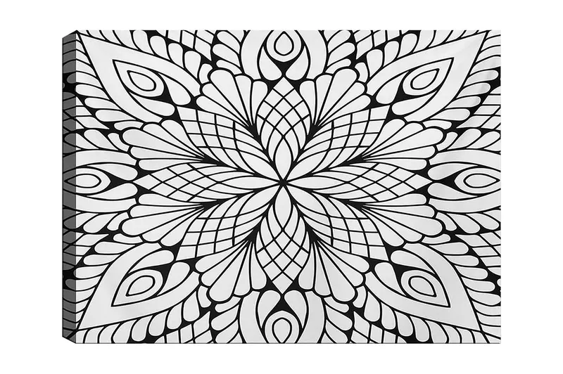 Dekorativ Canvasbillede 30x40 cm, Hvid|Sort