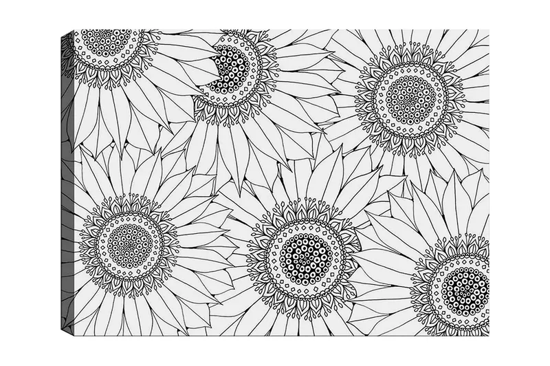 Dekorativ Canvasbillede 30x40 cm, Hvid|Sort