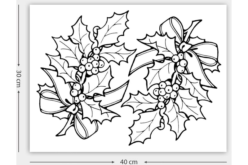 Dekorativ Canvasbillede 30x40 cm - Hvid|Sort - Boligtilbehør - Billeder & kunst - Billeder på lærred