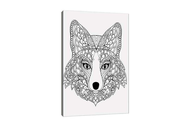 Dekorativ Canvasbillede 30x40 cm, Hvid|Sort