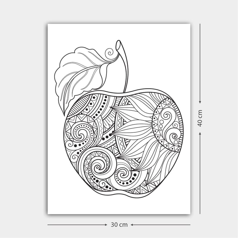 Dekorativ Canvasbillede 30x40 cm, Hvid|Sort